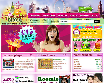 Landmark Bingo Online
